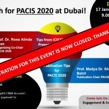 Let’s Published for PACIS2020 at Dubai Event – CLOSED